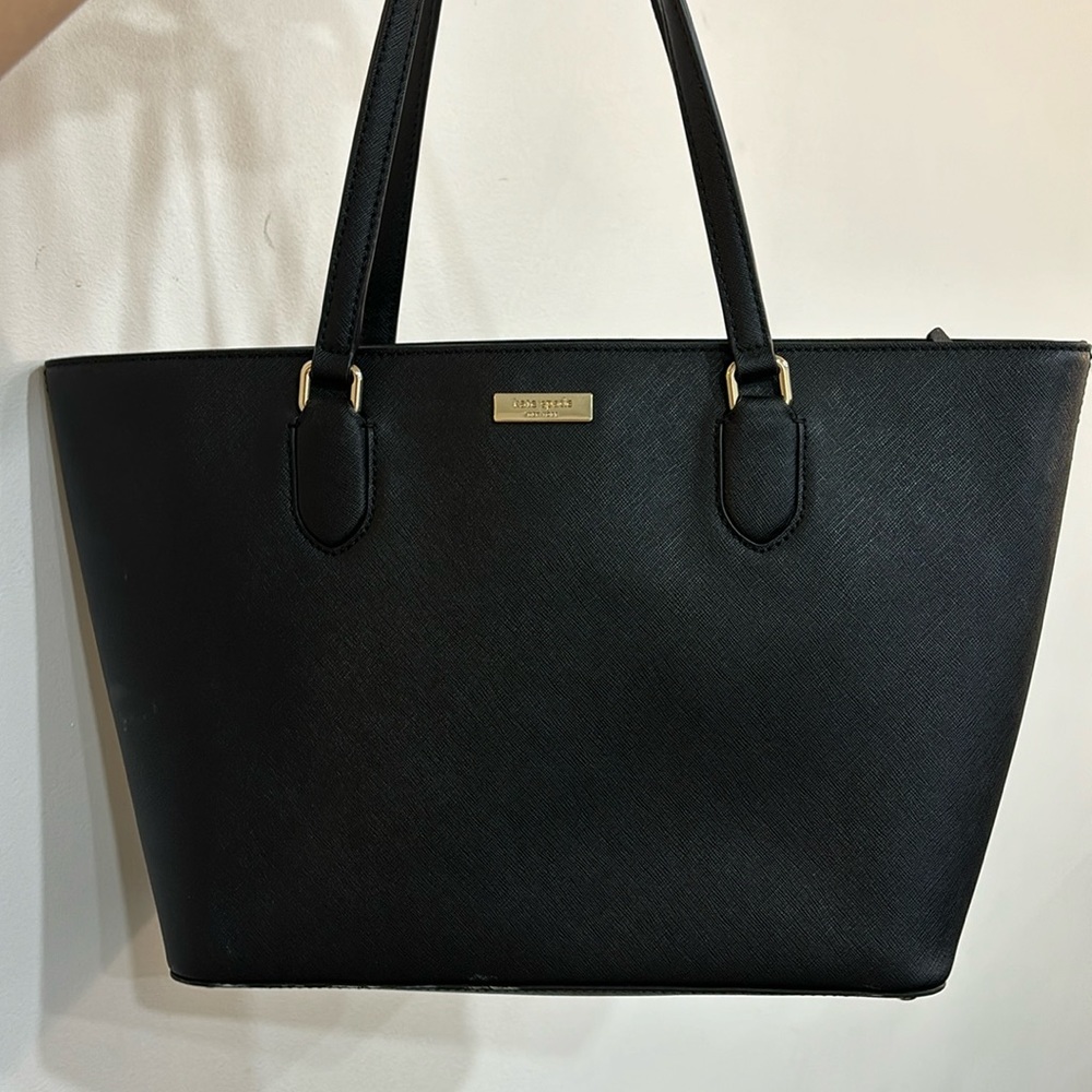 kate spade Black Saffiano Leather Tote